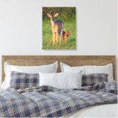 Toile Cerf à queue blanche | Habitat herbeux (Insitu(Chambre))