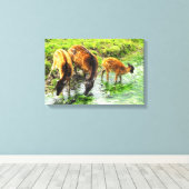 Toile Cerf animal (Insitu (Plancher de Bois))