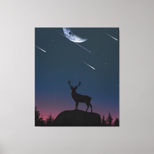 Toile cerf au clair de lune (Recto)