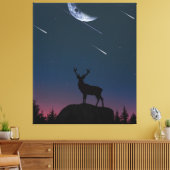 Toile cerf au clair de lune (Insitu(Salon))