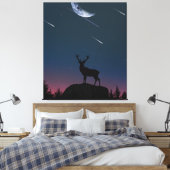 Toile cerf au clair de lune (Insitu(Chambre))