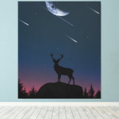 Toile cerf au clair de lune (Insitu (Plancher de Bois))