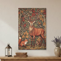 Cerf automnal de cottage vintage William Morris