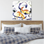 Toile Cerf dans la neige par Franz Marc (Insitu(Chambre))