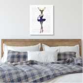 Toile Cerf de Ballerina en bleu (Insitu(Chambre))