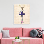 Toile Cerf de ballet en bleu (Insitu(Salon))