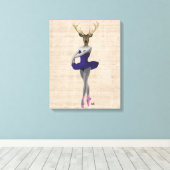 Toile Cerf de ballet en bleu (Insitu (Plancher de Bois))