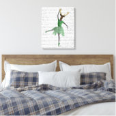 Toile Cerf de ballet en vert (Insitu(Chambre))
