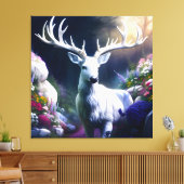 Toile Cerf de fleurs 2 (Insitu(Salon))
