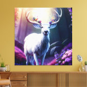 Toile Cerf de fleurs 3 (Insitu(Salon))