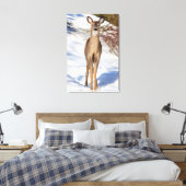 Toile Cerf De Virginie Qui Vous Regarde (Gros Plan) (Insitu(Chambre))