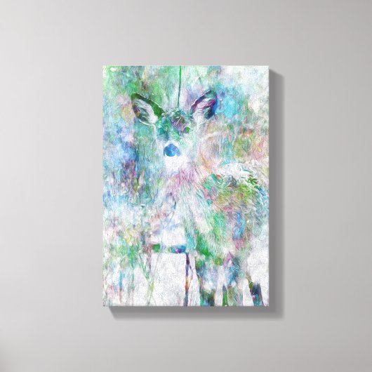 Toile Cerf En Hiver (Recto)
