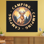 Toile Cerf - Faune - Camping (Insitu(Salon))