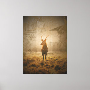 Toile Cerf forestier