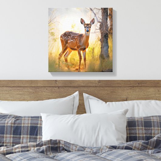 Toile Cerf gracieux dans la conception de la nature fore (Insitu(Chambre))