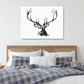 Toile Cerfs Animaux Antlers Nature Faune Hornes Pots (Insitu(Chambre))