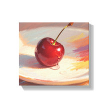 Cerise pastel à l'huile