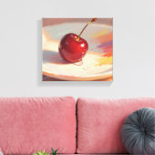 Toile Cerise pastel à l'huile (Insitu(Salon))