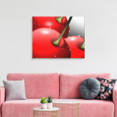 Toile Cerises avec gouttes de ragoût (Insitu(Salon))