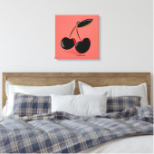 Toile Cerises Foncées – Art Graphique Minimal (Insitu(Chambre))