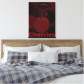 Toile Cerises rouges, Décor Mur de cuisine noire (Insitu(Chambre))