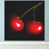 Toile Cerises sucrées rouge foncé (Insitu (Plancher de Bois))