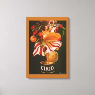 Toile Cerises vintages de Cirio italiennes