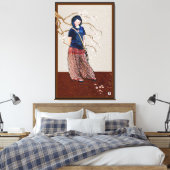 Toile cerisier fleur fille version brune (Insitu(Chambre))