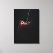 Toile Cerisier rouge foncé avec gouttes de ragoût sur no (Recto)