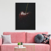 Toile Cerisier rouge foncé avec gouttes de ragoût sur no (Insitu(Salon))