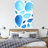 Toile Cerulean Géométrique Dream Abstrait (Insitu(Chambre))