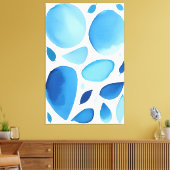 Toile Cerulean Géométrique Dream Abstrait (Insitu(Salon))