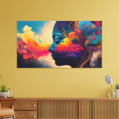 Toile Cerveau coloré (Insitu(Salon))