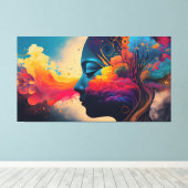 Toile Cerveau coloré (Insitu (Plancher de Bois))