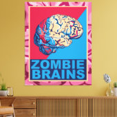 Toile Cerveau de zombie (Insitu(Salon))