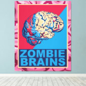 Toile Cerveau de zombie (Insitu (Plancher de Bois))