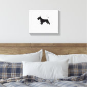 Toile Cesky Terrier Chien - Classes Silhouette de la lun (Insitu(Chambre))