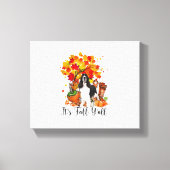 Toile C'est automne Y'all Springer Spaniel Dog Halloween (Recto)