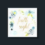 Toile C'est bien - Marcher par la foi Pas par la vue<br><div class="desc">It Is Well I by Studio W. Possède une belle bordure florale avec l'expression "Walk by Faith,  Not by Sight."</div>