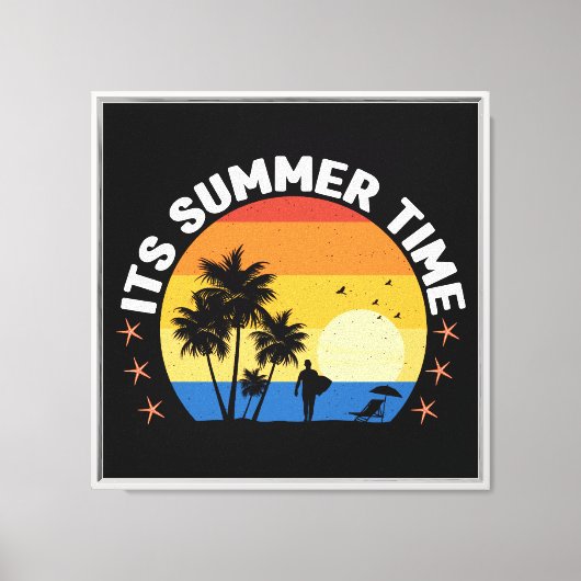 Toile C'est la conception de coucher de soleil tropical (Recto)
