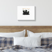Toile C'est la saison éffrayante chats noirs Classic T-S (Insitu(Chambre))