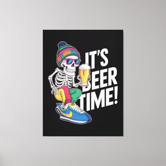 Toile C'est l'heure de la bière (Recto)