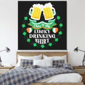 Toile C'est ma Saint-Patrick de boisson chanceuse de biè (Insitu(Chambre))