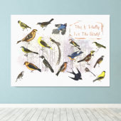 Toile C'est Totalement Pour Les Oiseaux (Insitu (Plancher de Bois))