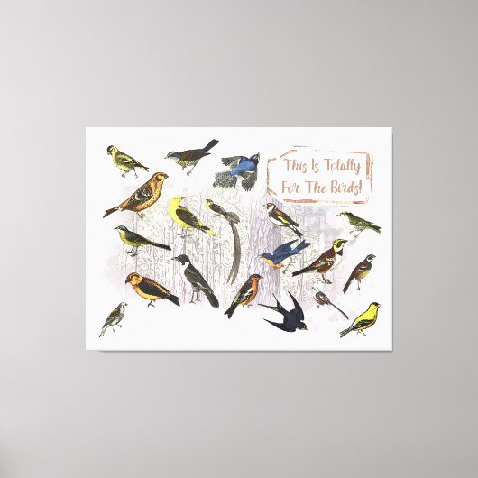 Toile C'est Totalement Pour Les Oiseaux (Recto)
