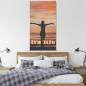 Toile C'est une fille sans vie (Insitu(Chambre))