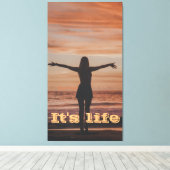 Toile C'est une fille sans vie (Insitu (Plancher de Bois))