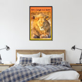 Toile C'est une Jungle là-bas ! (Insitu(Chambre))