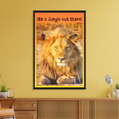 Toile C'est une Jungle là-bas ! (Insitu(Salon))