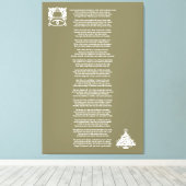 Toile C'était la nuit avant Noël Poem Canvas (Insitu (Plancher de Bois))